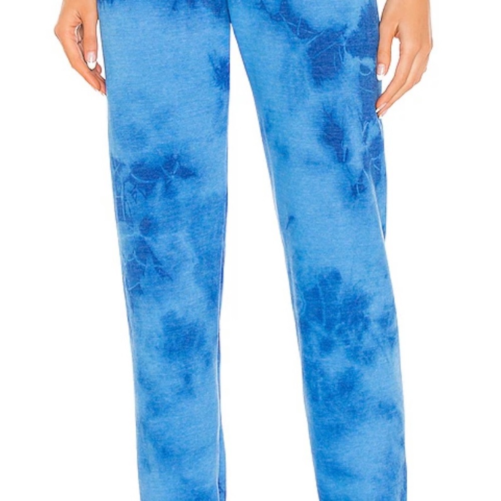 Hand Dyed Sweatpant in Tie Dye Crystal Royal